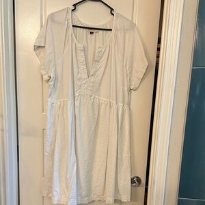 White Linen babydoll dress